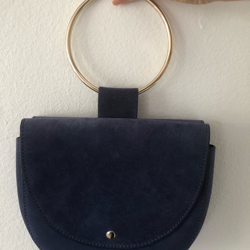 Blue suede Theory Whitney crossbody - Picture 4 of 10